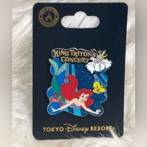 King Triton's Concert Pin Ariel Mermaid Lagoon Theater - Tokyo Disney Re…
